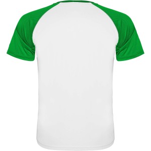 Indianapolis rvid ujj uniszex sportpl, white, fern green (T-shirt, pl, kevertszlas, mszlas)