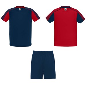 Juve gyerek sport szett, red, navy blue (T-shirt, pl, kevertszlas, mszlas)
