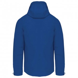 Kariban frfi kapucnis softshell dzseki, Dark Royal Blue (dzseki)