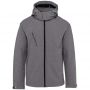 Kariban frfi kapucnis softshell dzseki, Marl Grey