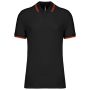 Kariban frfi rvidujj gallros pl, Black/Red