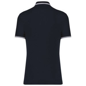 Kariban frfi rvidujj gallros pl, Navy/White (gallros pl, 90-100% pamut)