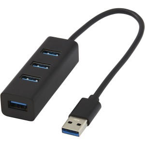 Tekio ADAPT alumnum USB 3.0 eloszt, fekete (vezetk, eloszt, adapter, kbel)